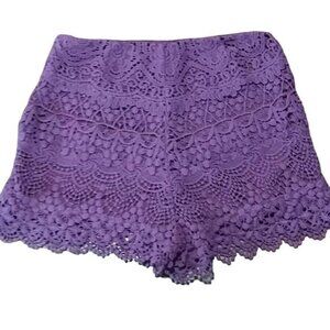Urban Outfitters Kimchi Blue purple lace shorts size 4